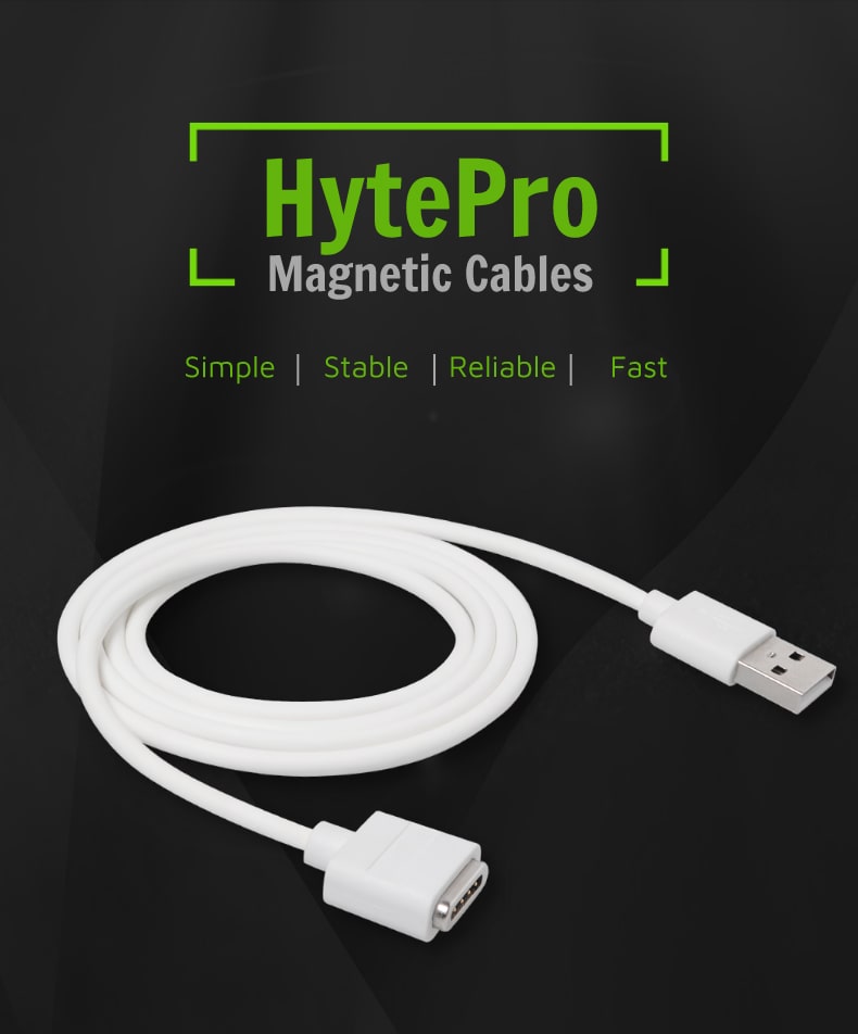 4 Pins White Magnetic Charging Cable With Data Sync 2966