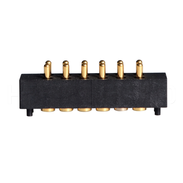 12 pin gold plated pogo pin charging connector 712