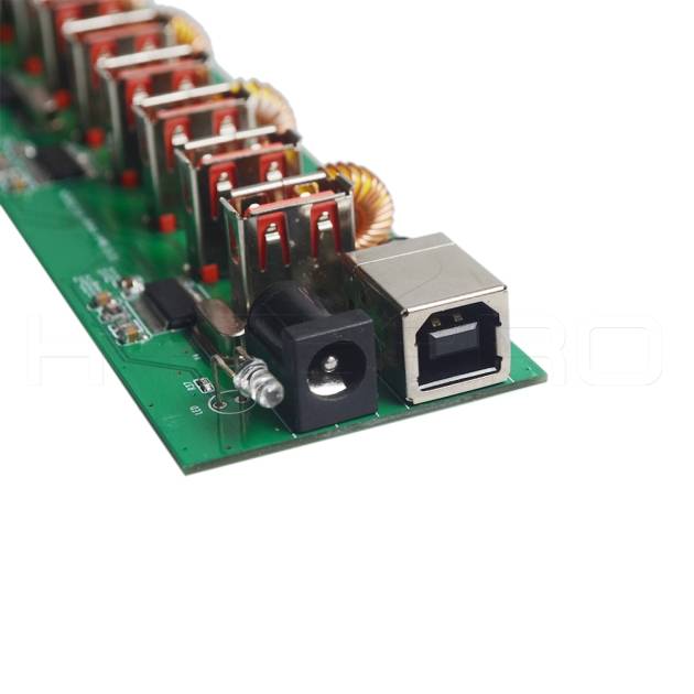 5V DC power 4-port USB charging hub pcb board H861